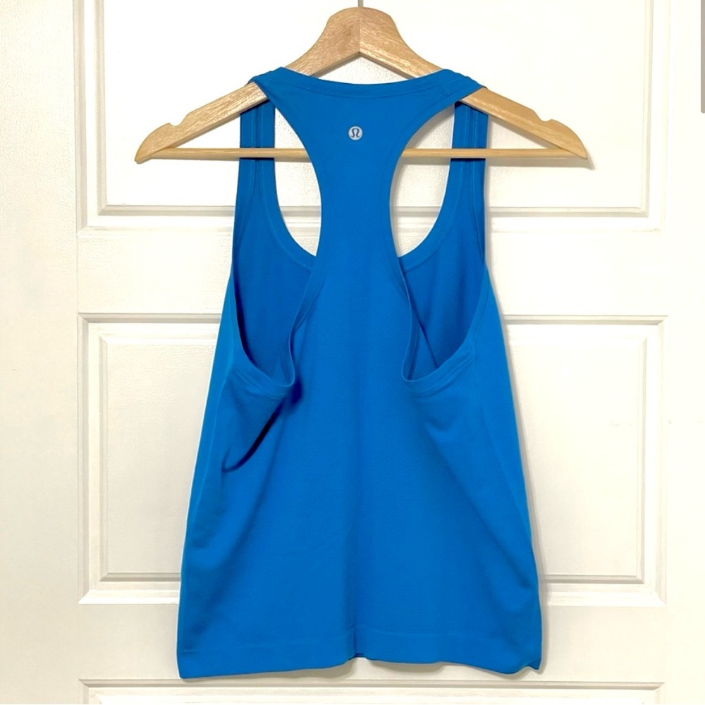 LULULEMON SWIFTLY TECH RACERBACK TANK TOP *RACE LENGTH - Size 8 - Poolside Blue - Picture 4 of 4